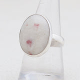 Pink Thulite Silver Rings