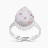 Pink Thulite Silver Rings