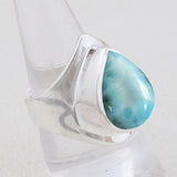 Natural Dendritic Opal Silver Ring