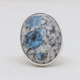Natural Ocean Jasper Silver Rings