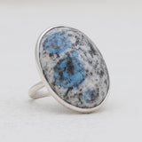 Natural Ocean Jasper Silver Rings