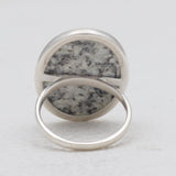 Natural Ocean Jasper Silver Rings