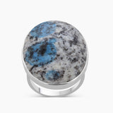 Natural Ocean Jasper Silver Rings