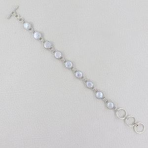 Pearl adjustable Bracelets 925 Sterling Silver