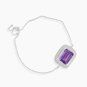 925 Silver Amethyst Bracelets