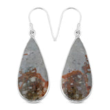 Carrasite Jasper Silver Earrings