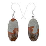 Carrasite Jasper Silver Earrings