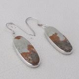 Carrasite Jasper Silver Earrings