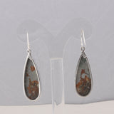 Carrasite Jasper Silver Earrings