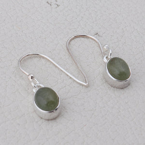 Tourmaline Silver Earrings
