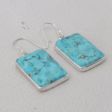 Arizona Turquoise Silver Earrings