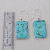 Arizona Turquoise Silver Earrings