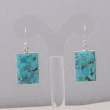 Arizona Turquoise Silver Earrings