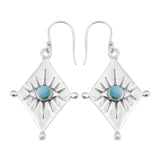 Larimar Silver Earrings