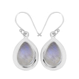 Natural Larimar Silver Earrings