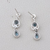 Blue Topaz Silver Earring