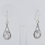 Crystal Silver Earrings