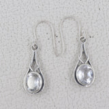 Crystal Silver Earrings