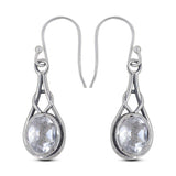 Crystal Silver Earrings