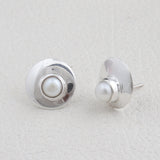 Natural Pearl Silver Earrings