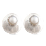 Natural Pearl Silver Earrings