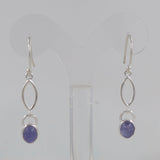 Rainbow Moonstone Silver Earring