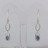 Rainbow Moonstone Silver Earring