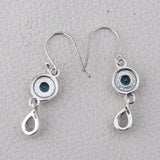 Rainbow Moonstone Silver Earrings