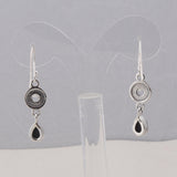 Rainbow Moonstone Silver Earrings