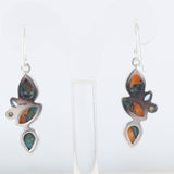 Natural Turquoise Spiny Oyster Silver Earring