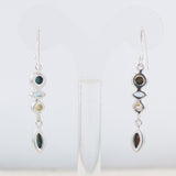 Turquoise Spiny Oyster & Pearl Silver Earrings