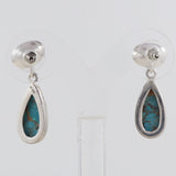 Blue Copper Turquoise Silver Earing