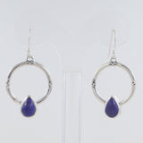 Charoite Silver Earrings