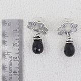 Natural Crystal Silver Earrings