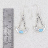 Larimar Silver Earrings