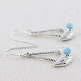 Larimar Silver Earrings