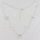 Herkimar Diamond Necklace 925 Solid Silver Handmade