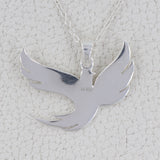 Fly Bird Necklace With Chain 925 Sterling Silver Necklace