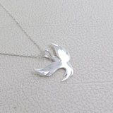 Fly Bird Necklace With Chain 925 Sterling Silver Necklace