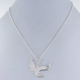 Fly Bird Necklace With Chain 925 Sterling Silver Necklace