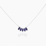 925 Silver Iolite Minimalist Necklaces