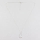 Citrine, Garnet Gemstoe Beautiful Necklace, 925 Sterling Silver Handmade Necklace