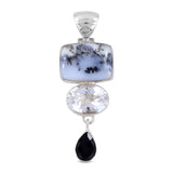 925 Starling Silver Dendritic Opal Pendant