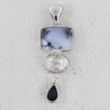 925 Starling Silver Dendritic Opal Pendant