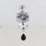 925 Starling Silver Dendritic Opal Pendant