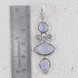 Natural Tanzanite Gemstone Silver Pendant