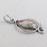 925 Sterling Silver Rhodonite Pendant