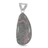 Pink Rhodonite Silver Pendant