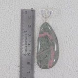 Pink Rhodonite Silver Pendant