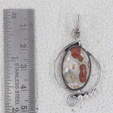 925 Sterling Silver Rhodonite Pendant